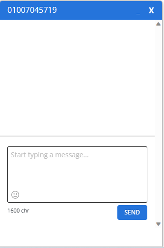 Chat window