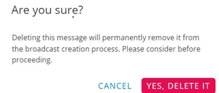 delete message