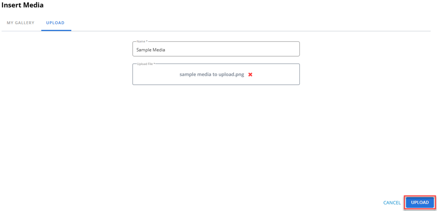insert media upload tab