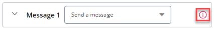 message with tooltip