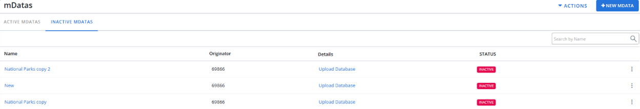 inactive mdata