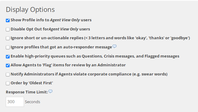 Edit Agent View