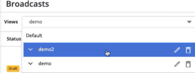 view dropdown