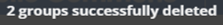 delete group success message