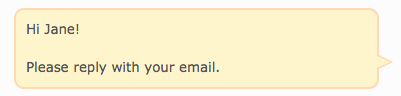 Email address is not available