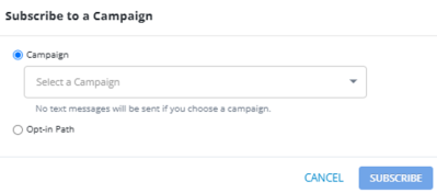 campaign subscribe