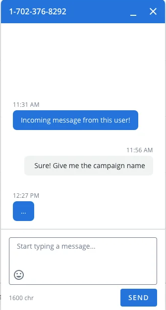 Chat window