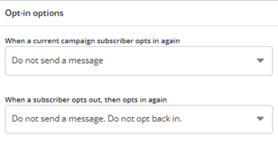 optin options