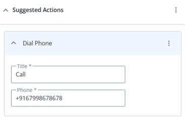 dial phone action