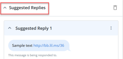 suggested replies