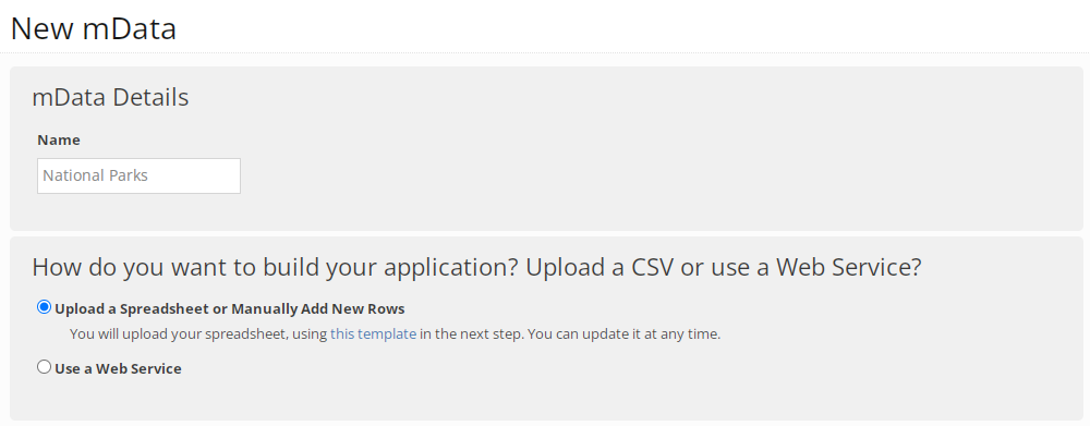 New mData
