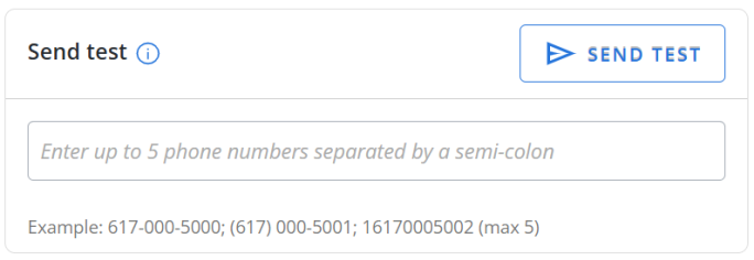 send test