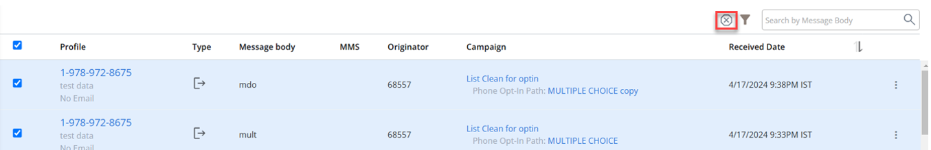 bulk opt out