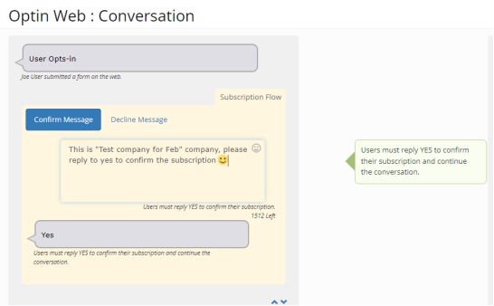 Updated opt-in flow