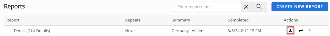 export list details