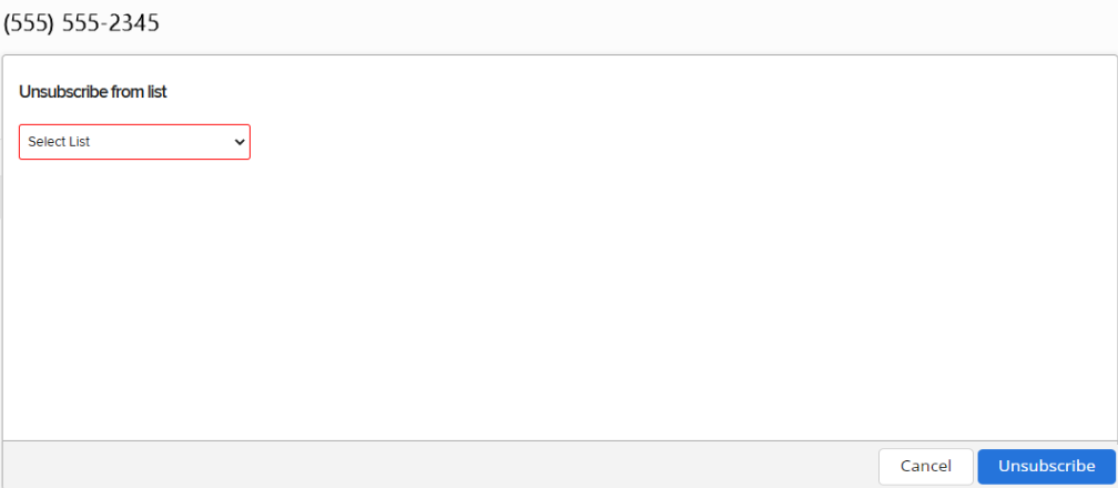 unsubscribe