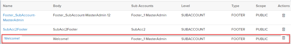 delete footer
