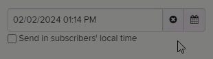 Click directly into the text box to manually edit the date and time.