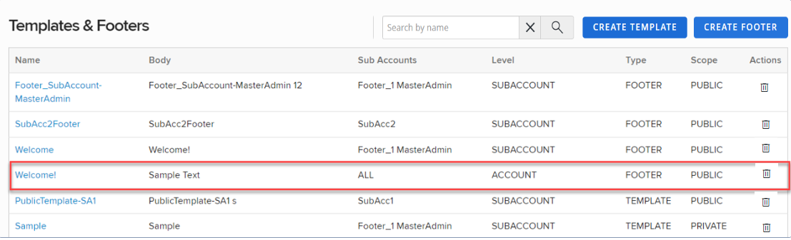 applied footer