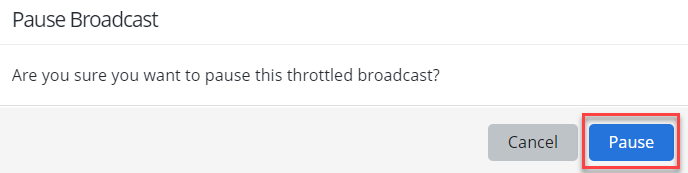 pause broadcast