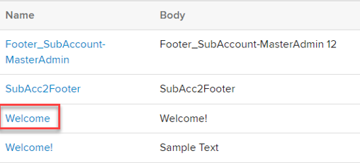 footer link