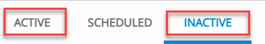 active or inactive tab
