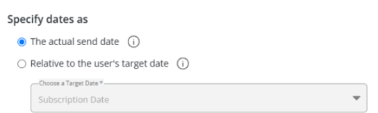 specify dates as