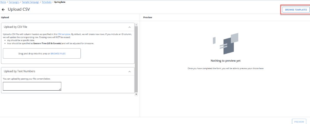 browse templates