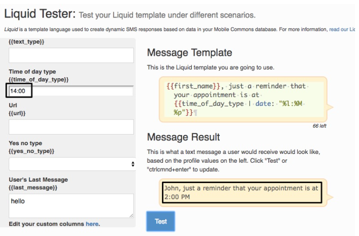 Liquid Tester Template