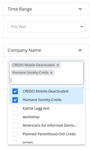 company name filters