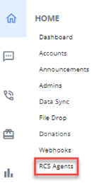 RCS Agents menu
