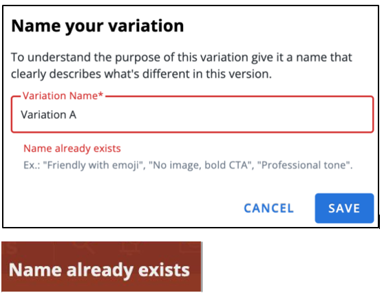 Name variation